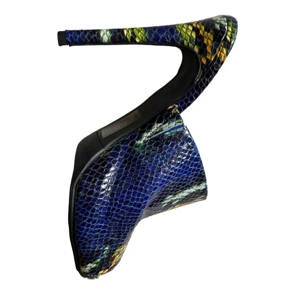 Snake skin slip in heels Shoe Dazzle like new women’s 8.5 heel 4 1/2” - Picture 7 of 8